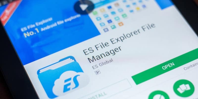 Avvisa sull'utilizzo di ES File Explorer