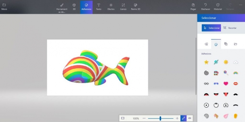 Paint 3D e una varietà di possibilità da configurare