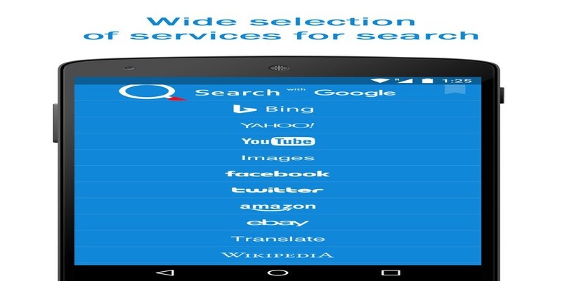 Vantaggi di Smart Search e Web Browser: motore leggero e veloce